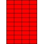 Etykiety A4 kolorowe 52,5x29,7 – czerwone fluorescencyjne