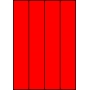 Etykiety A4 kolorowe 52,5x297 – czerwone fluorescencyjne