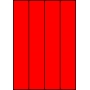 Etykiety A4 kolorowe 52,5x297 – czerwone fluorescencyjne