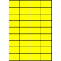 Etykiety A4 kolorowe 52,5x32 – żółte