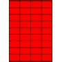 Etykiety A4 kolorowe 52,5x32 – czerwone fluorescencyjne