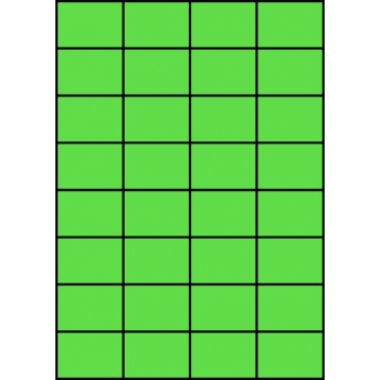 Etykiety A4 kolorowe 52,5x37 – zielone