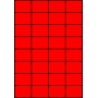 Etykiety A4 kolorowe 52,5x37 – czerwone fluorescencyjne