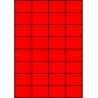 Etykiety A4 kolorowe 52,5x37 – czerwone fluorescencyjne