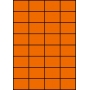 Etykiety A4 kolorowe 52,5x37 – pomarańczowe
