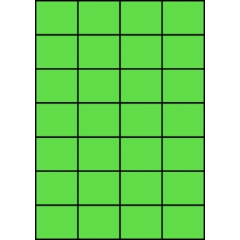 Etykiety A4 kolorowe 52,5x42,4 – zielone