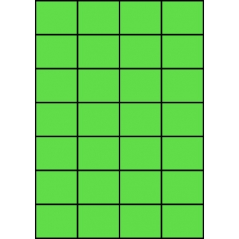 Etykiety A4 kolorowe 52,5x42,4 – zielone