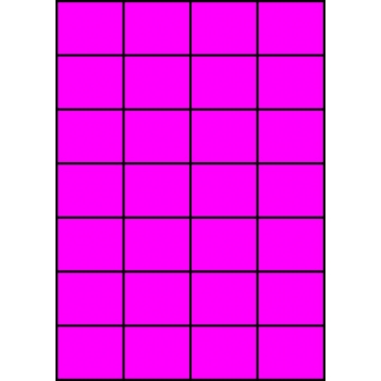 Etykiety A4 kolorowe 52,5x42,4 – różowe