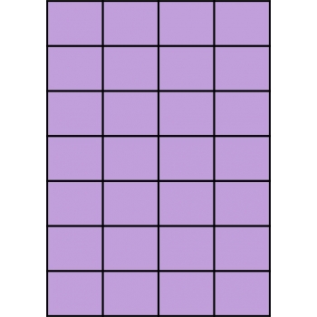 Etykiety A4 kolorowe 52,5x42,4 – fioletowe