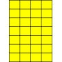 Etykiety A4 kolorowe 52,5x42,4 – żółte fluorescencyjne
