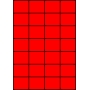 Etykiety A4 kolorowe 52,5x42,4 – czerwone fluorescencyjne
