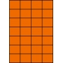 Etykiety A4 kolorowe 52,5x42,4 – pomarańczowe