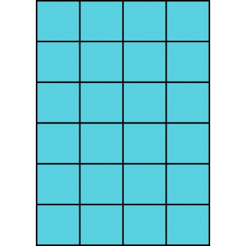 Etykiety A4 kolorowe 52,5x49,5 – niebieskie
