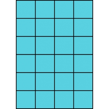 Etykiety A4 kolorowe 52,5x49,5 – niebieskie