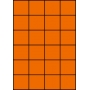 Etykiety A4 kolorowe 52,5x49,5 – pomarańczowe