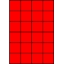 Etykiety A4 kolorowe 52,5x49,5 – czerwone fluorescencyjne