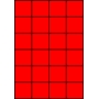 Etykiety A4 kolorowe 52,5x49,5 – czerwone fluorescencyjne