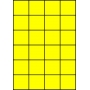 Etykiety A4 kolorowe 52,5x49,5 – żółte fluorescencyjne