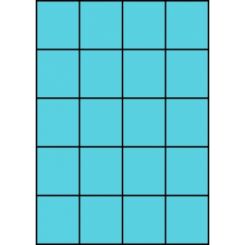 Etykiety A4 kolorowe 52,5x59,4 – niebieskie