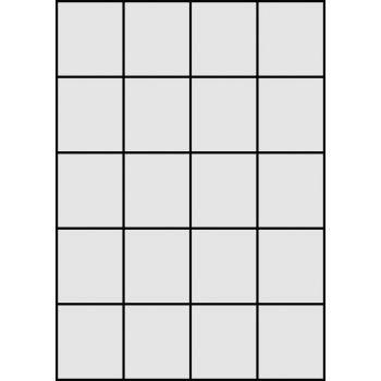 Etykiety samoprzylepne na arkuszach A4 - 52,5x59,4