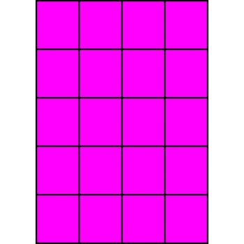 Etykiety A4 kolorowe 52,5x59,4 – różowe