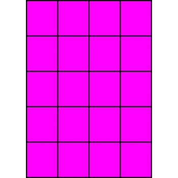 Etykiety A4 kolorowe 52,5x59,4 – różowe