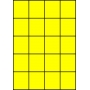 Etykiety A4 kolorowe 52,5x59,4 – żółte fluorescencyjne