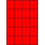 Etykiety A4 kolorowe 52,5x59,4 – czerwone