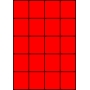 Etykiety A4 kolorowe 52,5x59,4 – czerwone fluorescencyjne