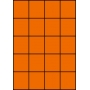 Etykiety A4 kolorowe 52,5x59,4 – pomarańczowe