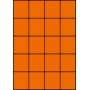 Etykiety A4 kolorowe 52,5x59,4 – pomarańczowe