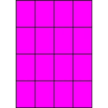 Etykiety A4 kolorowe 52,5x74 – różowe