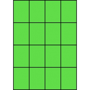 Etykiety A4 kolorowe 52,5x74 – zielone