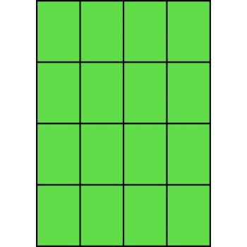 Etykiety A4 kolorowe 52,5x74 – zielone