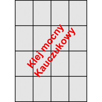Etykiety A4 klej wzmocniony 52,5x74