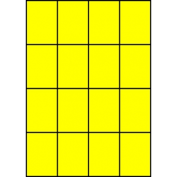 Etykiety A4 kolorowe 52,5x74 – żółte