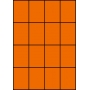 Etykiety A4 kolorowe 52,5x74 – pomarańczowe