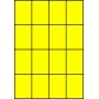 Etykiety A4 kolorowe 52,5x74 – żółte fluorescencyjne