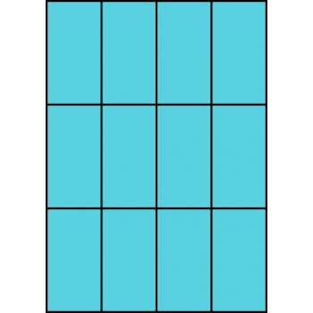 Etykiety A4 kolorowe 52,5x99 – niebieskie