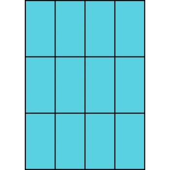 Etykiety A4 kolorowe 52,5x99 – niebieskie