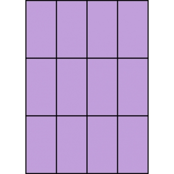 Etykiety A4 kolorowe 52,5x99 – fioletowe