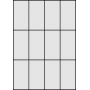 Etykiety samoprzylepne na arkuszach A4 - 52,5x99