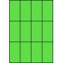 Etykiety A4 kolorowe 52,5x99 – zielone