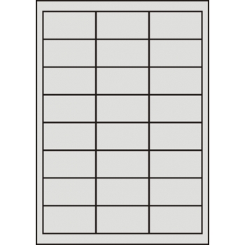 Etykiety samoprzylepne na arkuszach A4 - 64,6x33,8