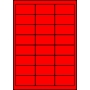 Etykiety A4 kolorowe 64,6x33,8 – czerwone fluorescencyjne