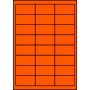 Etykiety A4 kolorowe 64,6x33,8 – pomarańczowe
