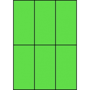 Etykiety A4 kolorowe 70x148 – zielone