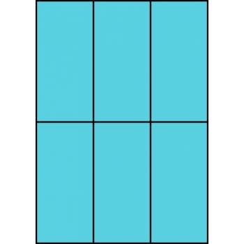 Etykiety A4 kolorowe 70x148 – niebieskie