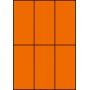 Etykiety A4 kolorowe 70x148 – pomarańczowe