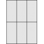 Etykiety samoprzylepne na arkuszach A4 - 70x148